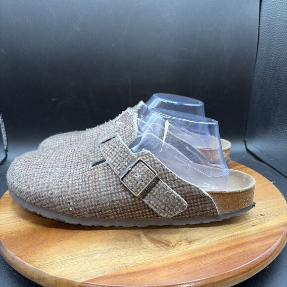 Birkenstock Shoes - Birkenstock Boston Clogs Plaid Size 41 Men’s 8 Women’s 10 Softbed Shoes Brown